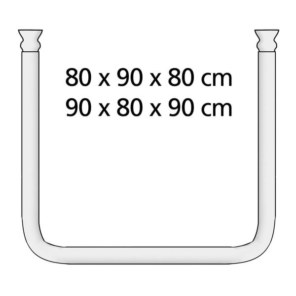 Čierna univerzálna rohová tyč na sprchové závesy, Wenko ø 2 cm-image-4