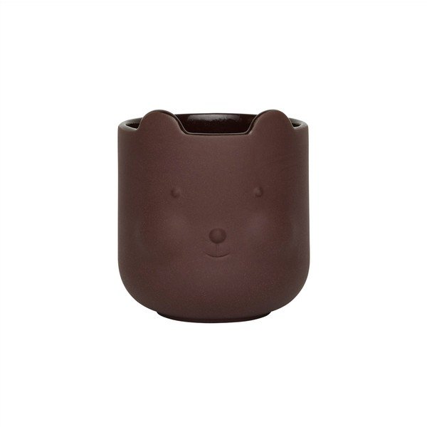 Terakotový ručne vyrobený obal na kvetináč ø 9 cm Bear – OYOY Mini