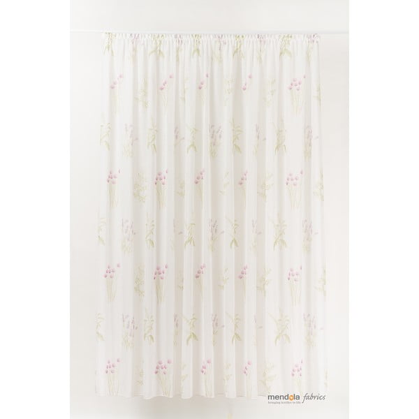 Biela záclona 140x260 cm Godiva - Mendola Fabrics
