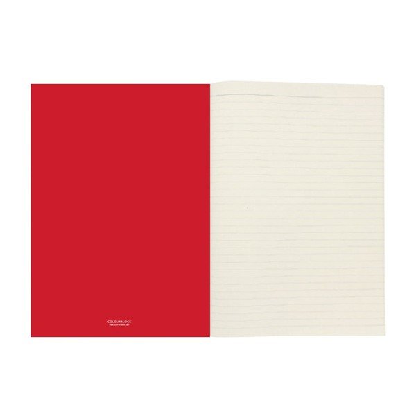Červenooranžový zápisník A4 GO Stationery Stripe-image-1