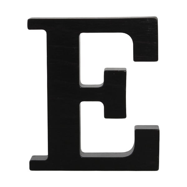 Čierne drevené písmeno Typoland E