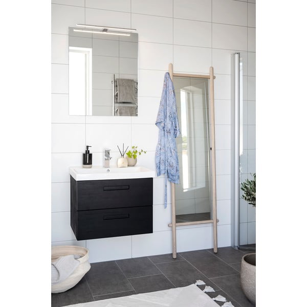 Stojacie zrkadlo s dreveným rámom 52x180 cm Milford - Rowico-image-2