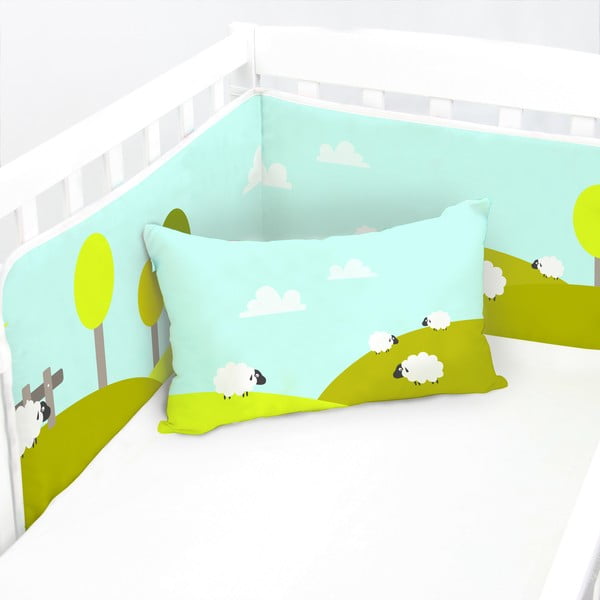 Výstelka do postieľky Little Sheep, 60 × 60 × 60 cm-image-1