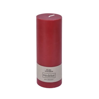 Červená sviečka Eco candles by Ego dekor Friendly, doba horenia 60 h
