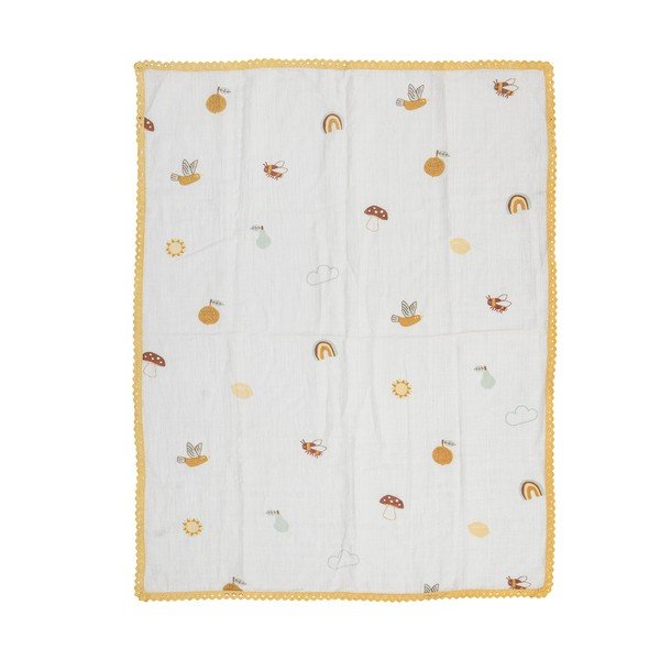 Biela detská deka 80x100 cm Agnes – Bloomingville Mini-image-2