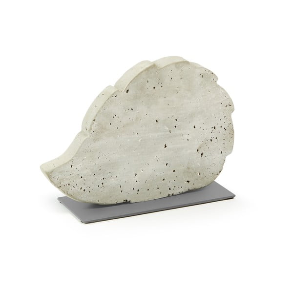 Biela cementová dekorácia La Forma Sens Hedgehog, 30 x 20 cm