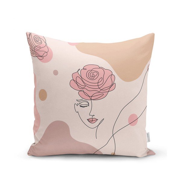 Súprava 4 dekoratívnych obliečok na vankúše Minimalist Cushion Covers Draw Art Women, 45 x 45 cm-image-4