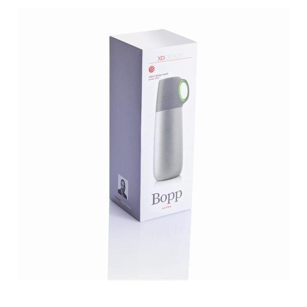 Zelená termoska s hrnčekom XD Design Bopp, 600 ml-image-2