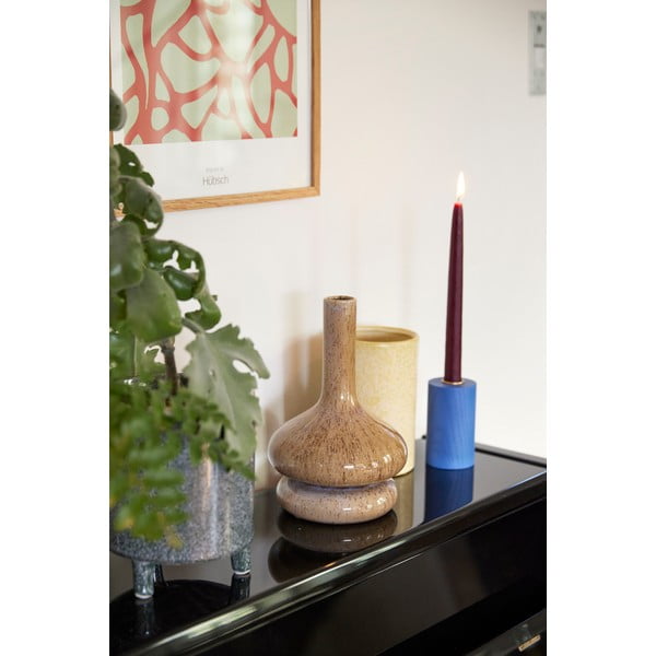 Béžová keramická váza Hübsch Sand, výška 24 cm-image-1