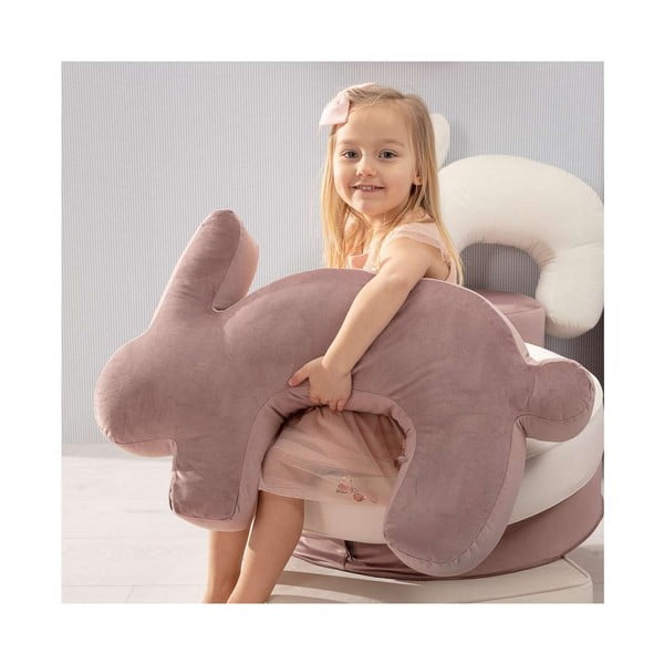 Dojčiaci vankúš v mentolovej farbe Velvet Bunny - Yellow Tipi-image-3