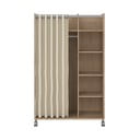 Šatníková skriňa v dekore duba v bielo-béžovej farbe 100x160 cm Kit – Tvilum