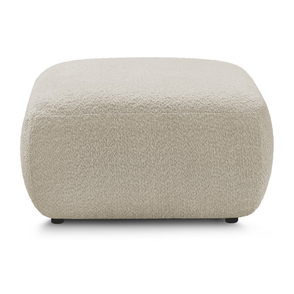 Béžová podnožka z textílie buklé Montaigne – Bobochic Paris