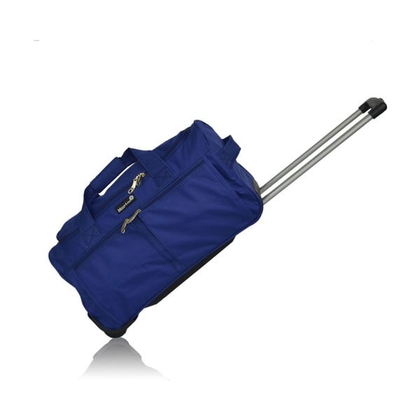 Modrá cestovná taška na kolieskach Hero Roulette, 41 l