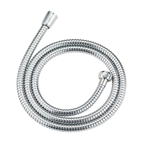 Sprchová hlavica s hadicou v lesklo striebornej farbe Basic Line – Wenko-image-3