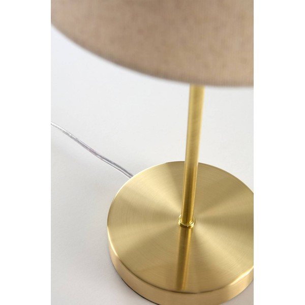 Béžová/v mosadznej farbe látková stolová lampa (výška  39 cm) Lasse – Jotex-image-4