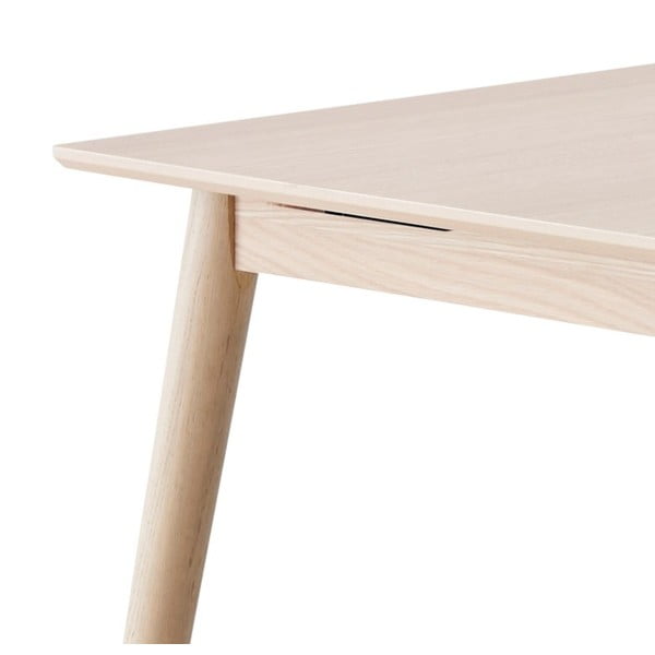 Rozkladací jedálenský stôl s prídavnou doskou v dekore duba 100x210 cm Meza – Hammel Furniture-image-2