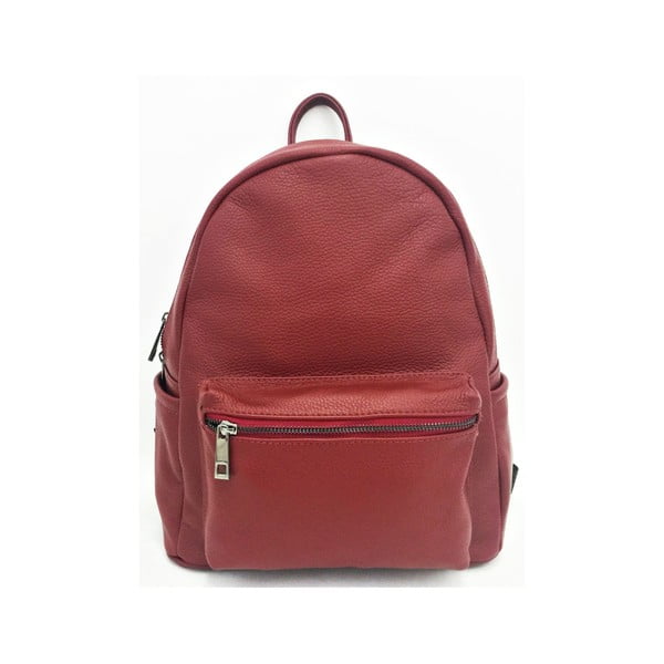 Kožený batoh Momo Red
