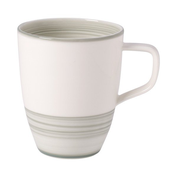 Bielo-zelený porcelánový hrnček Villeroy & Boch Artesano Nature, 0,38 l
