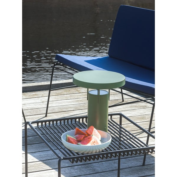 Čierna kovová záhradná lavica String – Hübsch-image-3