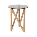 Okrúhly odkladací stolík so sklenenou doskou ø 40 cm Naia – Dutchbone