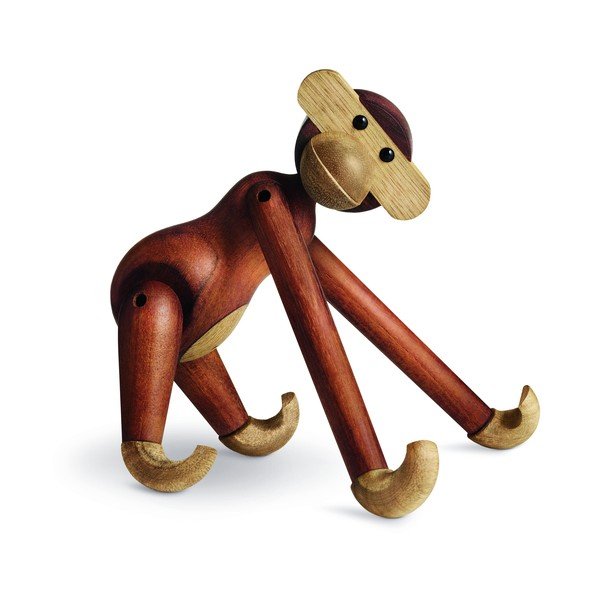 Soška z masívneho dreva Kay Bojesen Denmark Monkey-image-2