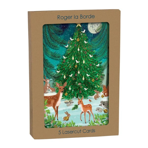 Prianie v súprave 5 ks s vianočným motívom Heart of the Forest  – Roger la Borde-image-1