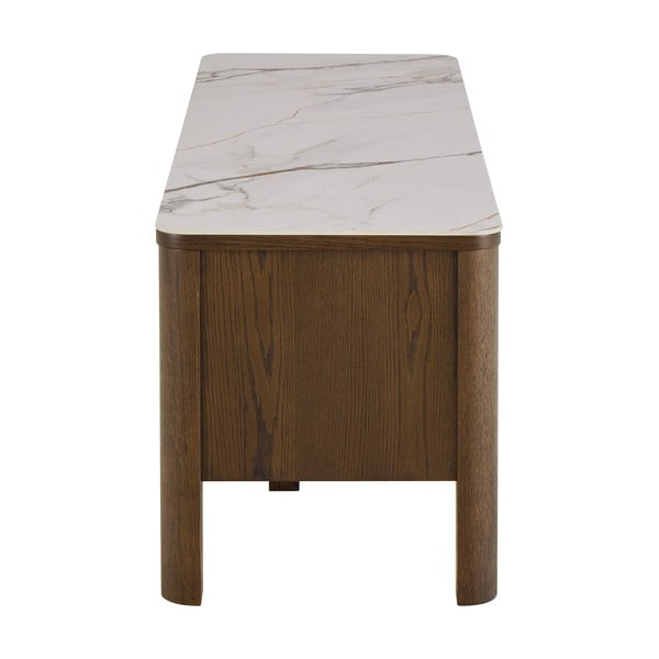 Hnedý TV stolík v dekore duba 120x45x40 cm Southampton – Actona-image-4