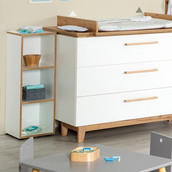 Biela detská knižnica 30x91 cm Finn – Roba-image-1