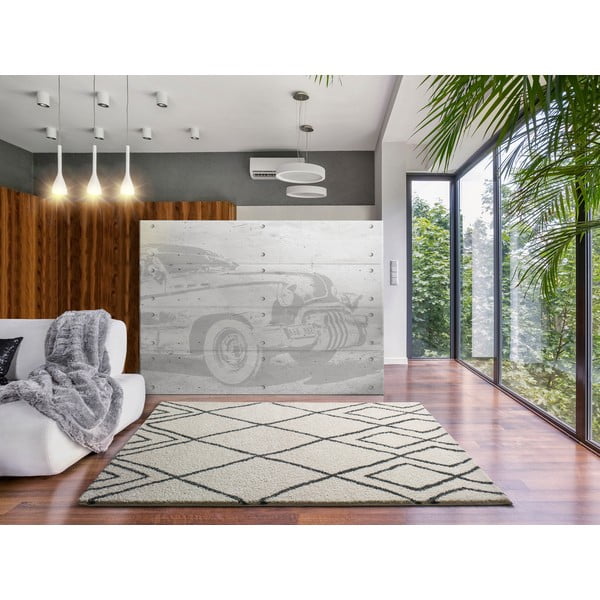 Béžový koberec Universal Atlas Geo, 60 x 120 cm-image-1