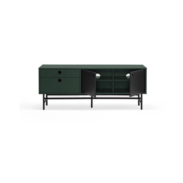 Tmavozelený TV stolík 140x52 cm Punto - Teulat-image-1