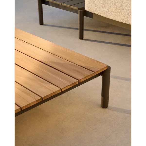 Záhradný konferenčný stolík z teakového dreva 89x91 cm Sorells – Kave Home-image-3