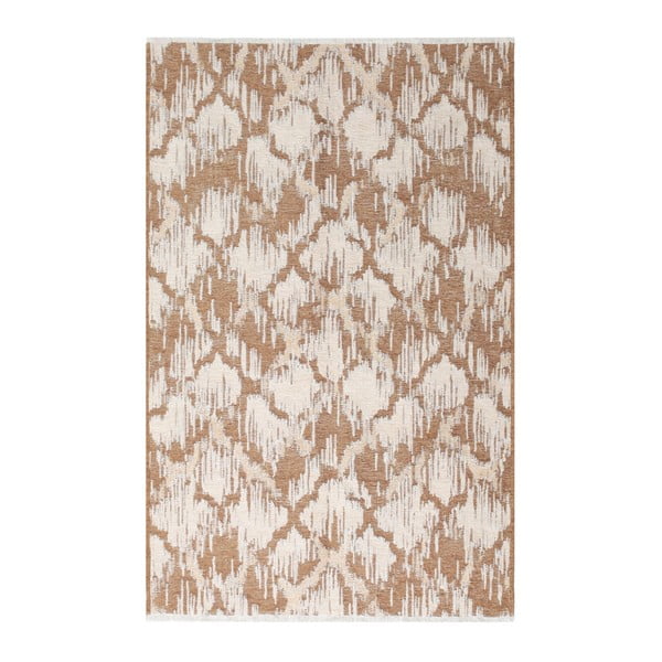 Obojstranný hnedo-béžový koberec Vitaus Hanna, 125 x 180 cm