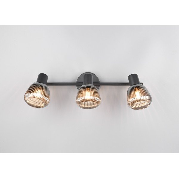 Čierne bodové svietidlo ø 10 cm Tarifa – Trio-image-1