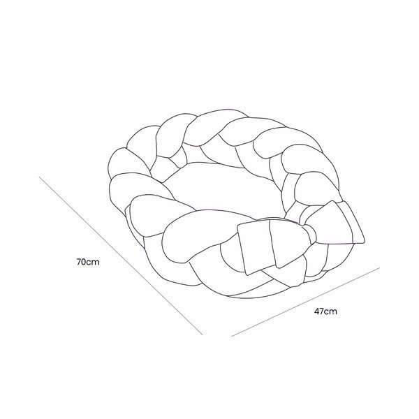 Sivé hniezdočko pre bábätko 47x70 cm – Meowbaby-image-4