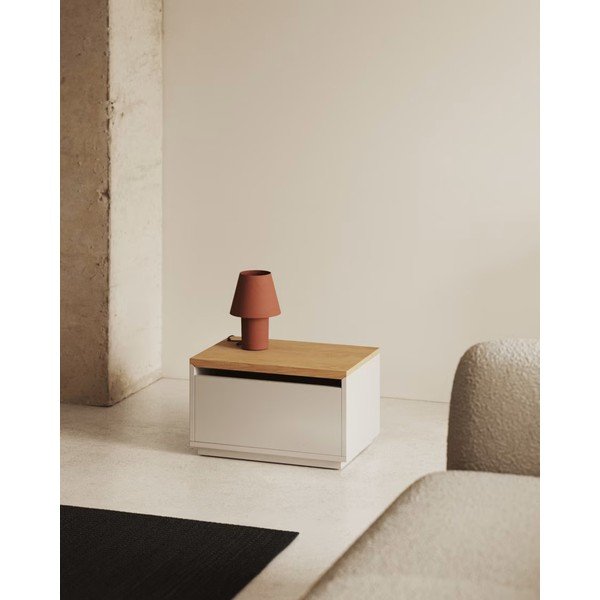 Truhla v dekore duba v prírodnej farbe 60x35 cm Abilen – Kave Home-image-1