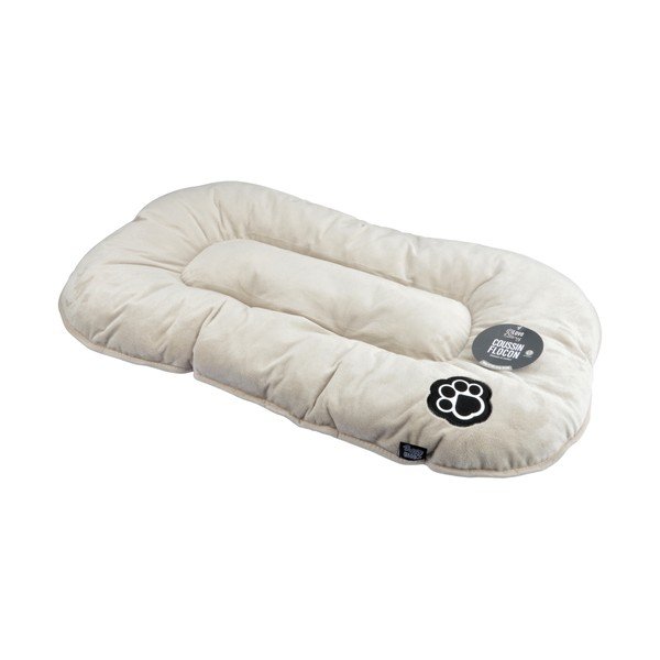 Béžový semišový pelech pre psa 107x62 cm Flakes – Love Story