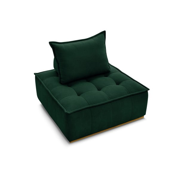 Tmavozelené ženilkové kreslo Elisa – Bobochic Paris-image-4
