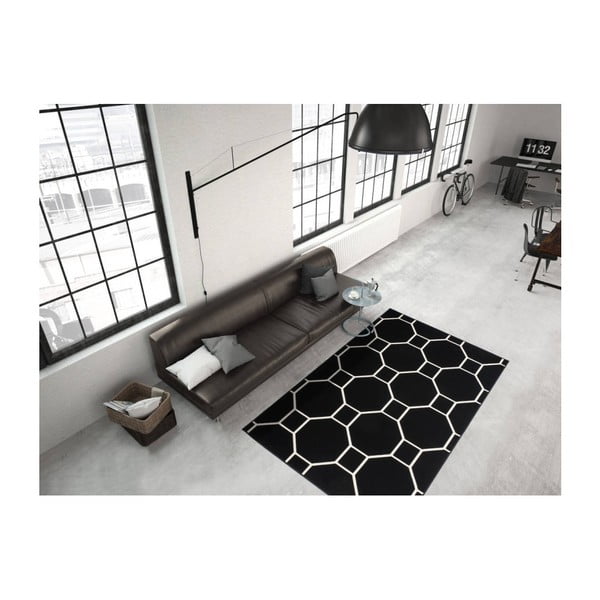 Čierno-biely koberec Kayoom Sentosa Elfe, 200 x 290 cm-image-3