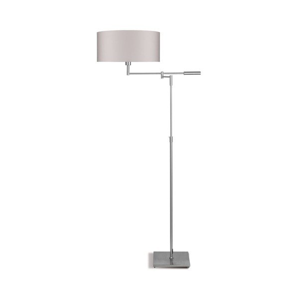 Sivá voľne stojacia lampa s béžovým tienidlom Citylights Berlin