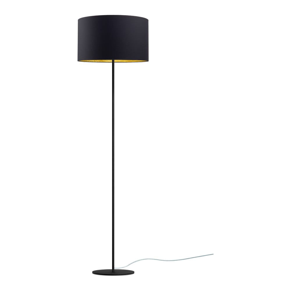 Čierno-zlatá stojacia lampa Sotto Luce Mika, ⌀ 40 cm