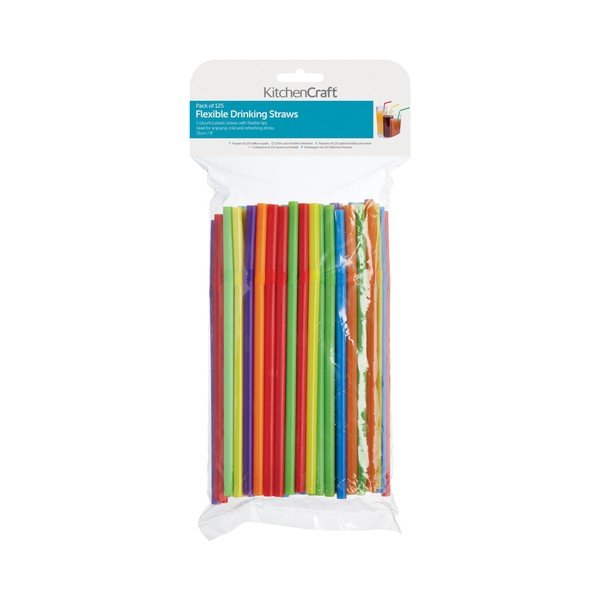Balenie farebných slamiek Kitchen Craft Bendy-image-1