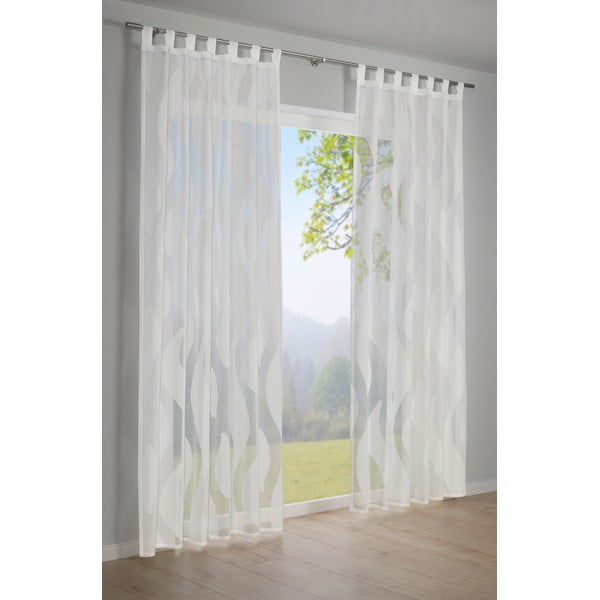 Biela záclona 245x140 cm Scherli - Gardinia-image-1