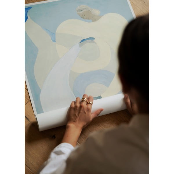 Plagát 70x100 cm Hold You - Blue – Sofia Lind – The Poster Club-image-2