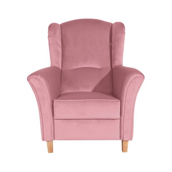 Ružové kreslo Max Winzer Agnetha Suede-image-2