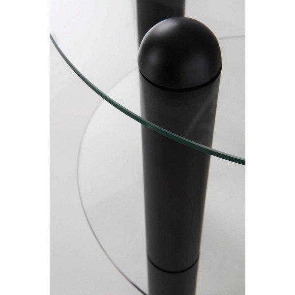Sklenený okrúhly odkladací stolík ø 48 cm Egan – Jotex-image-2