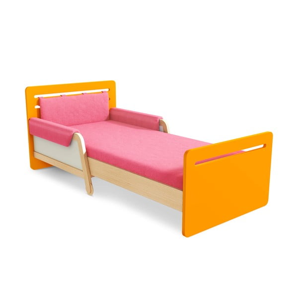 Oranžová nastaviteľná posteľ Timoore Simple