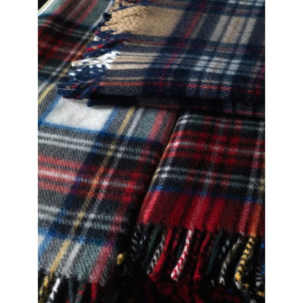 Kockovaný pléd Euromant Scott Beige, 140 x 180 cm-image-1