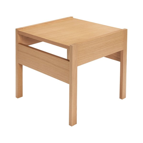 Odkladací stolík s doskou v dubovom dekore 50x50 cm Forma – Hübsch-image-2