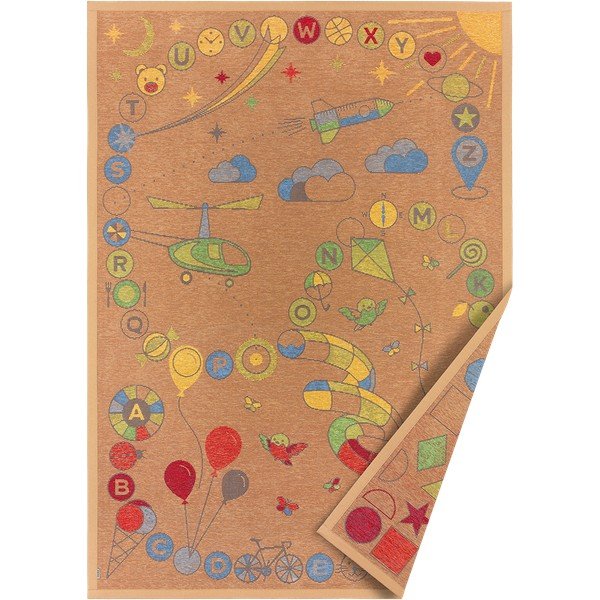 Hnedý obojstranný detský koberec Narma Tähemaa, 160 x 230 cm-image-1