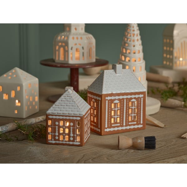 Keramický svietnik na čajovú sviečku Gingerbread Lighthouse – Kähler Design-image-2